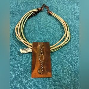 AAKOFII DESIGNER HAND CRAFTED COPPER NECKLACE LIMITED ONE OF A KIND PIECES NWT